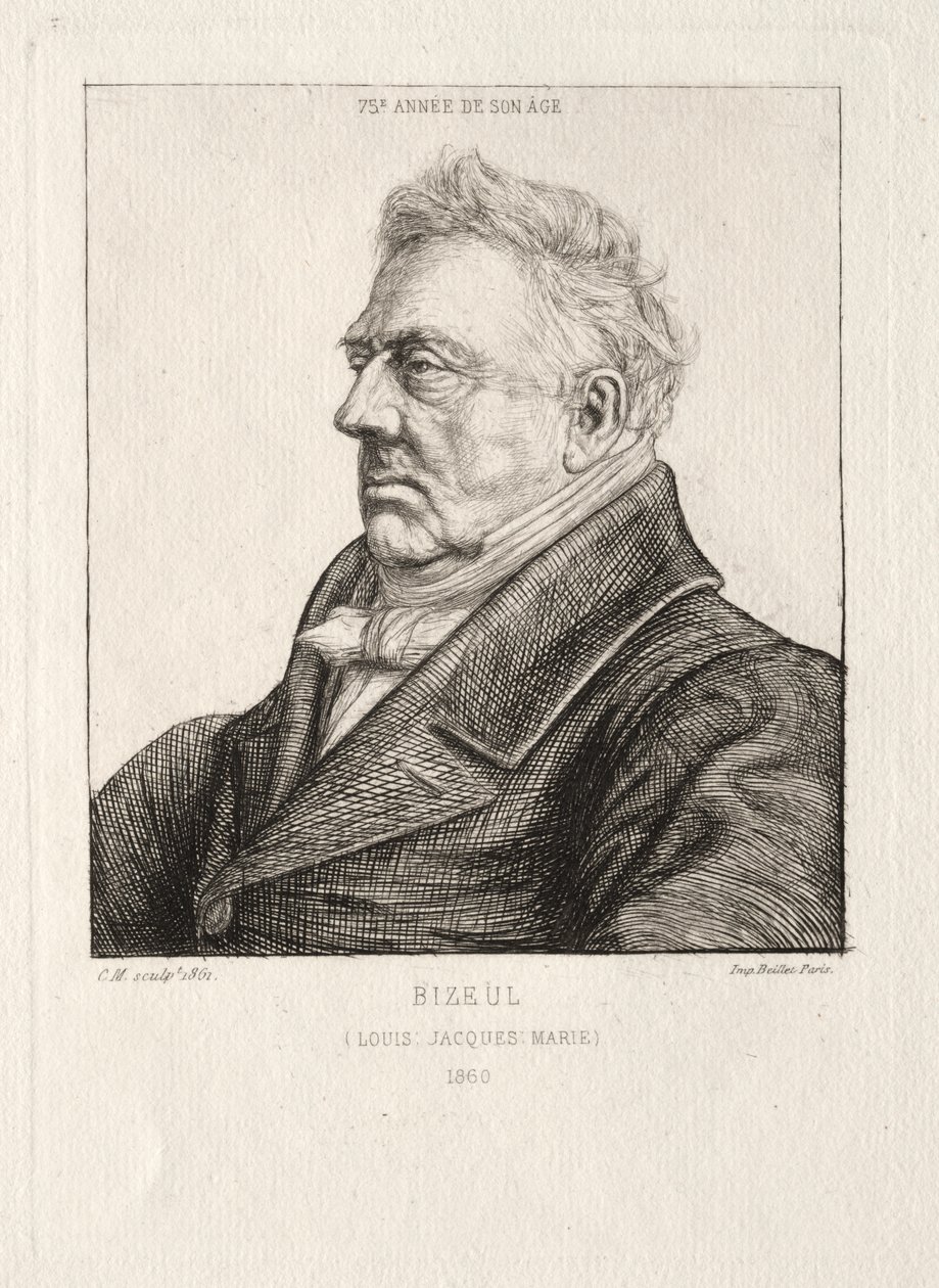 L. J. Marie Bizeul, arqueólogo bretão de Charles Meryon