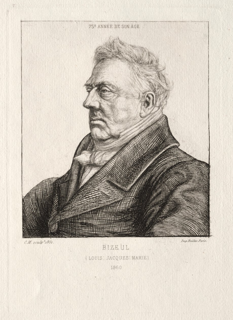 LJ Marie Bizeul, arqueóloga bretã, 1860-1861. de Charles Meryon
