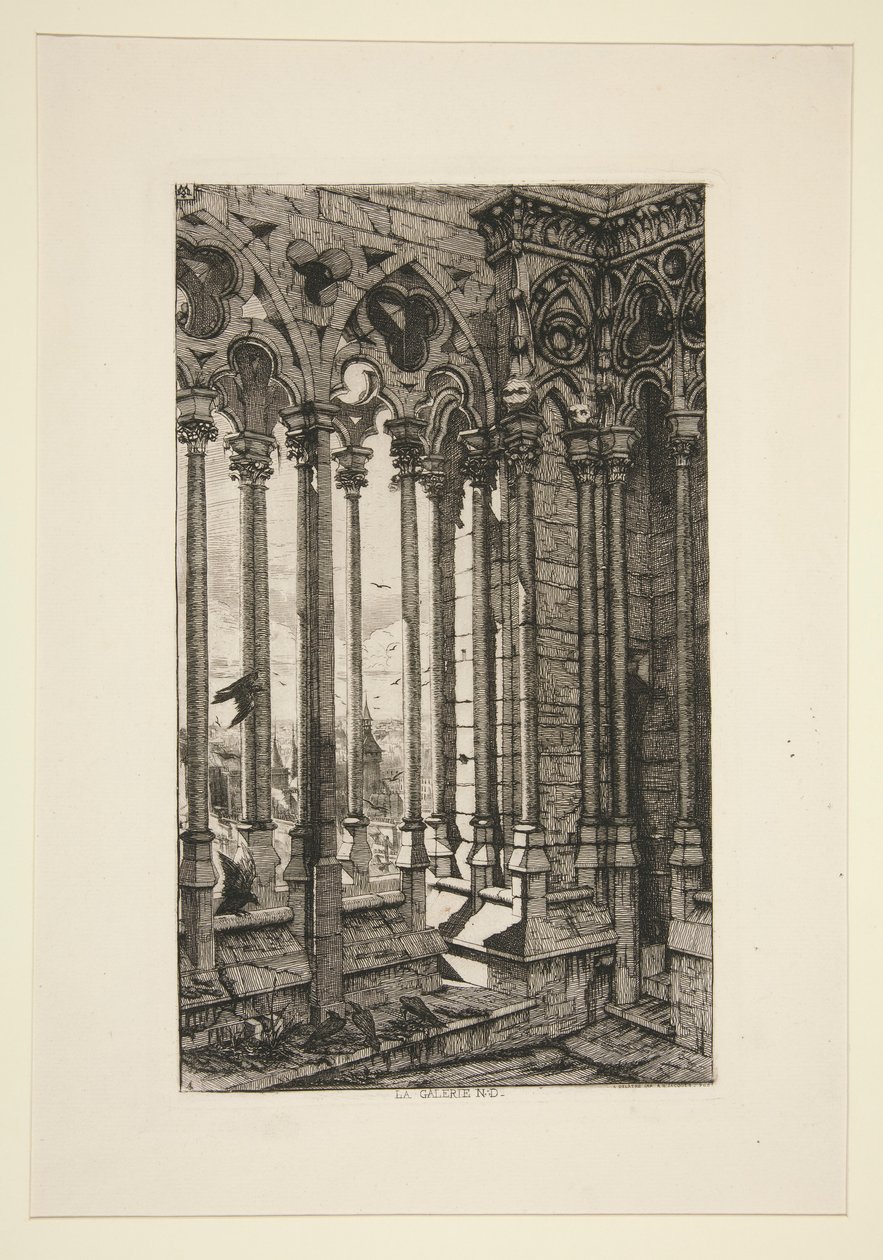 A Galeria de Notre-Dame (Galeria de Notre-Dame) de Charles Meryon
