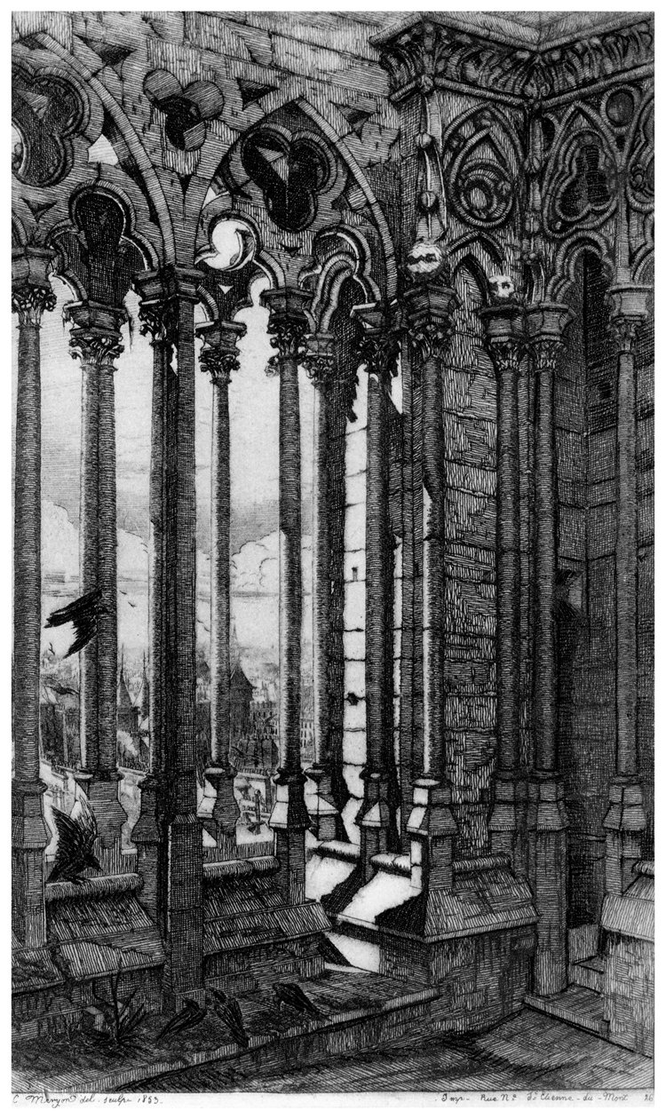 Galeria de Notre-Dame, c1841-1868 1924 de Charles Meryon