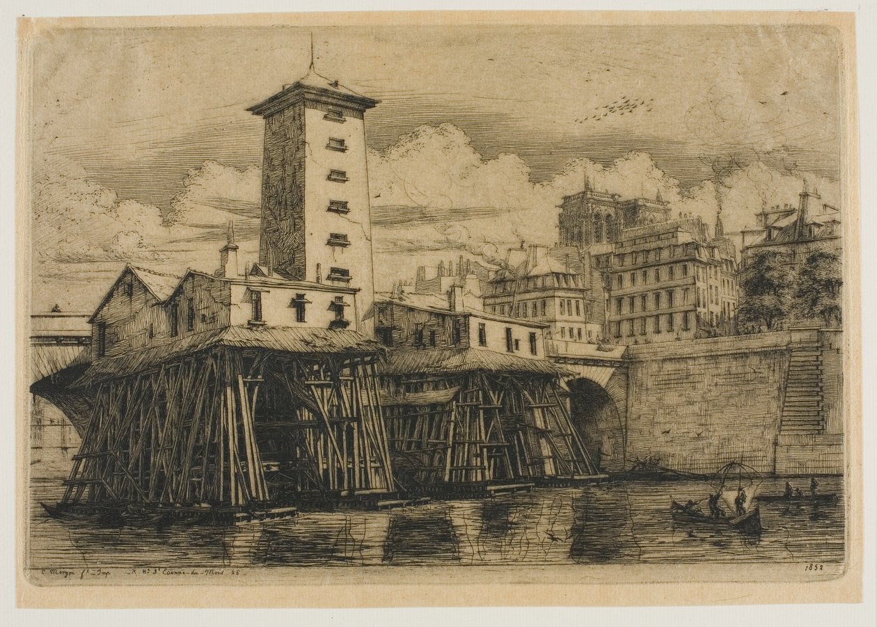 Bomba de Notre-Dame, Paris de Charles Meryon