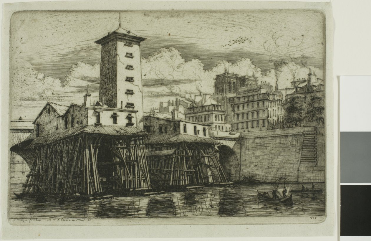 Bomba de Notre-Dame, Paris de Charles Meryon