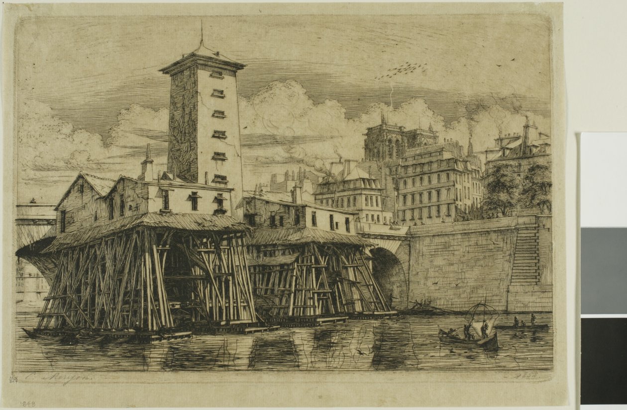 Bomba de Notre-Dame, Paris de Charles Meryon