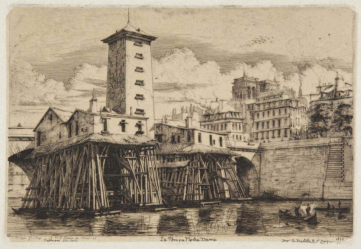 A bomba de Notre-Dame - 1852 de Charles Meryon