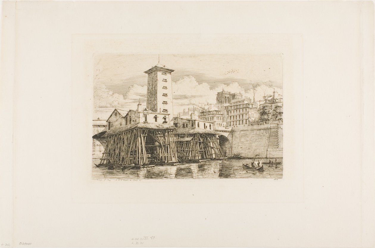 Bomba de Notre Dame, Paris de Charles Meryon