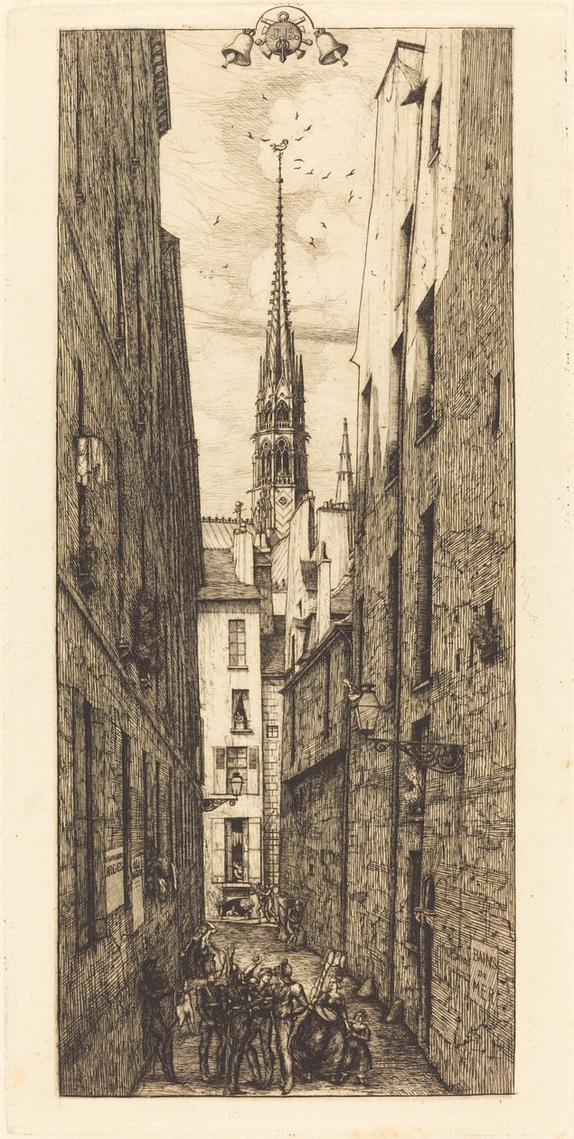 Rue des Chantres, Paris (Chantrey Street, Paris) de Charles Meryon