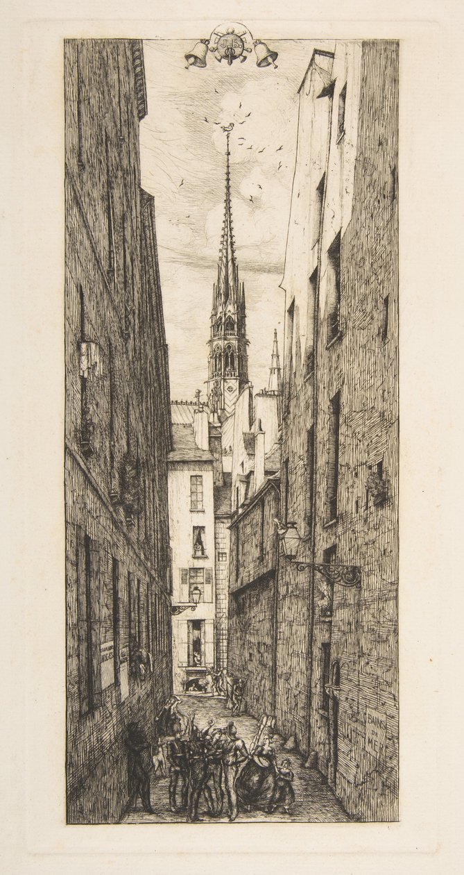 Rue des Chantres, Paris de Charles Meryon