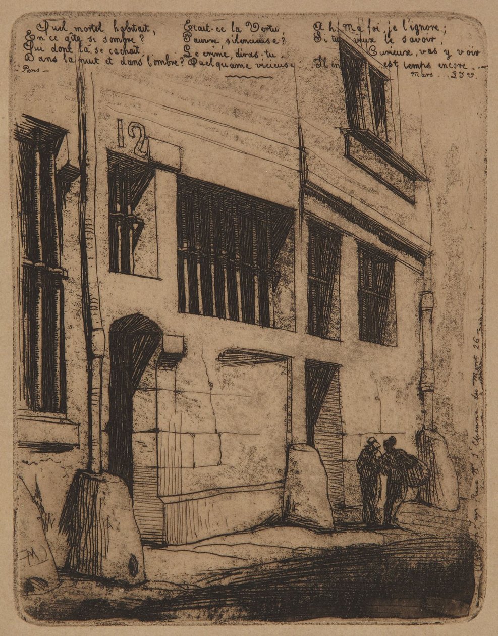A Rua dos Rapazes Malvados  -  1854 de Charles Meryon