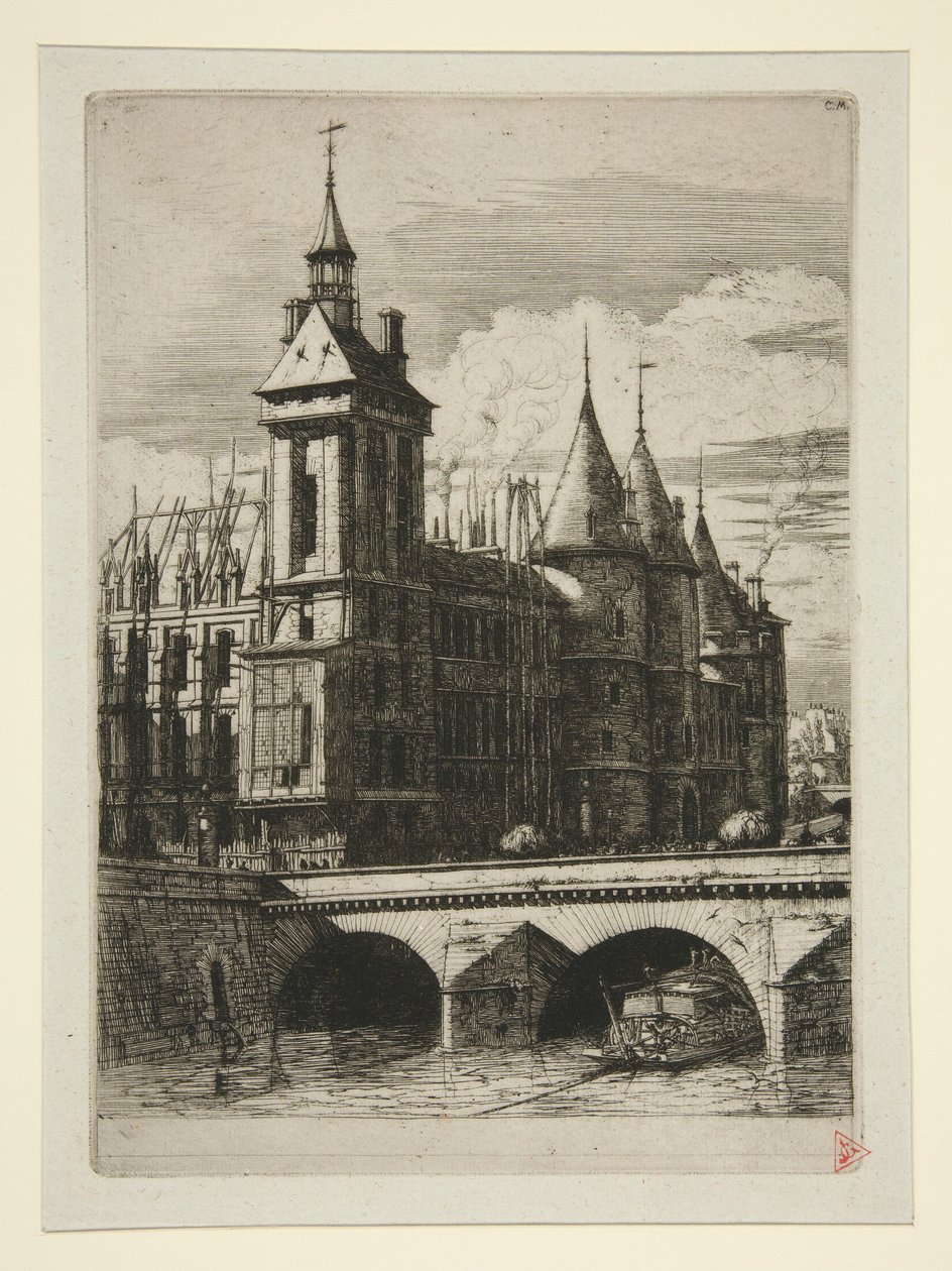 A torre do relógio, Paris de Charles Meryon