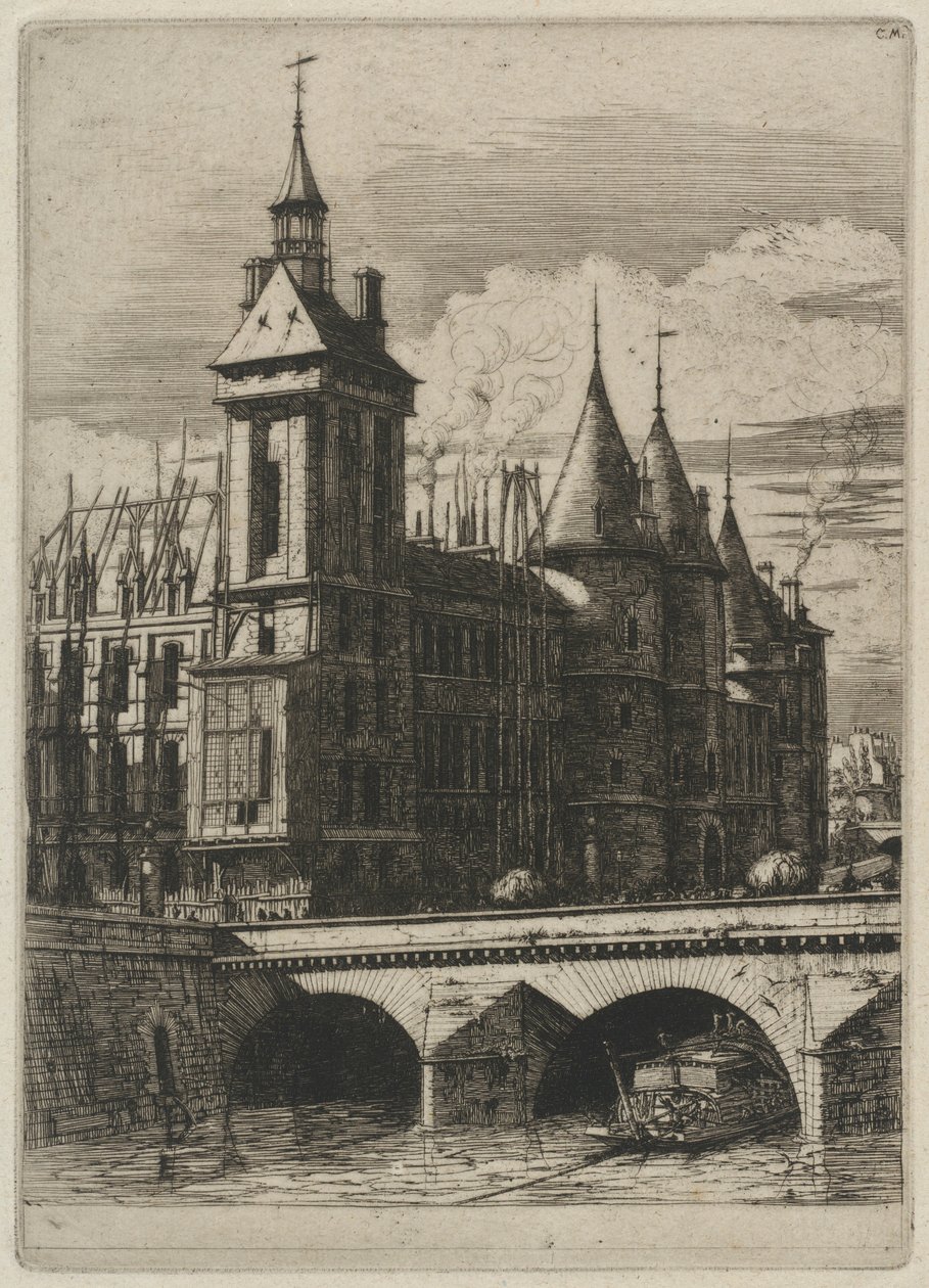 A Torre do Relógio, Paris de Charles Meryon