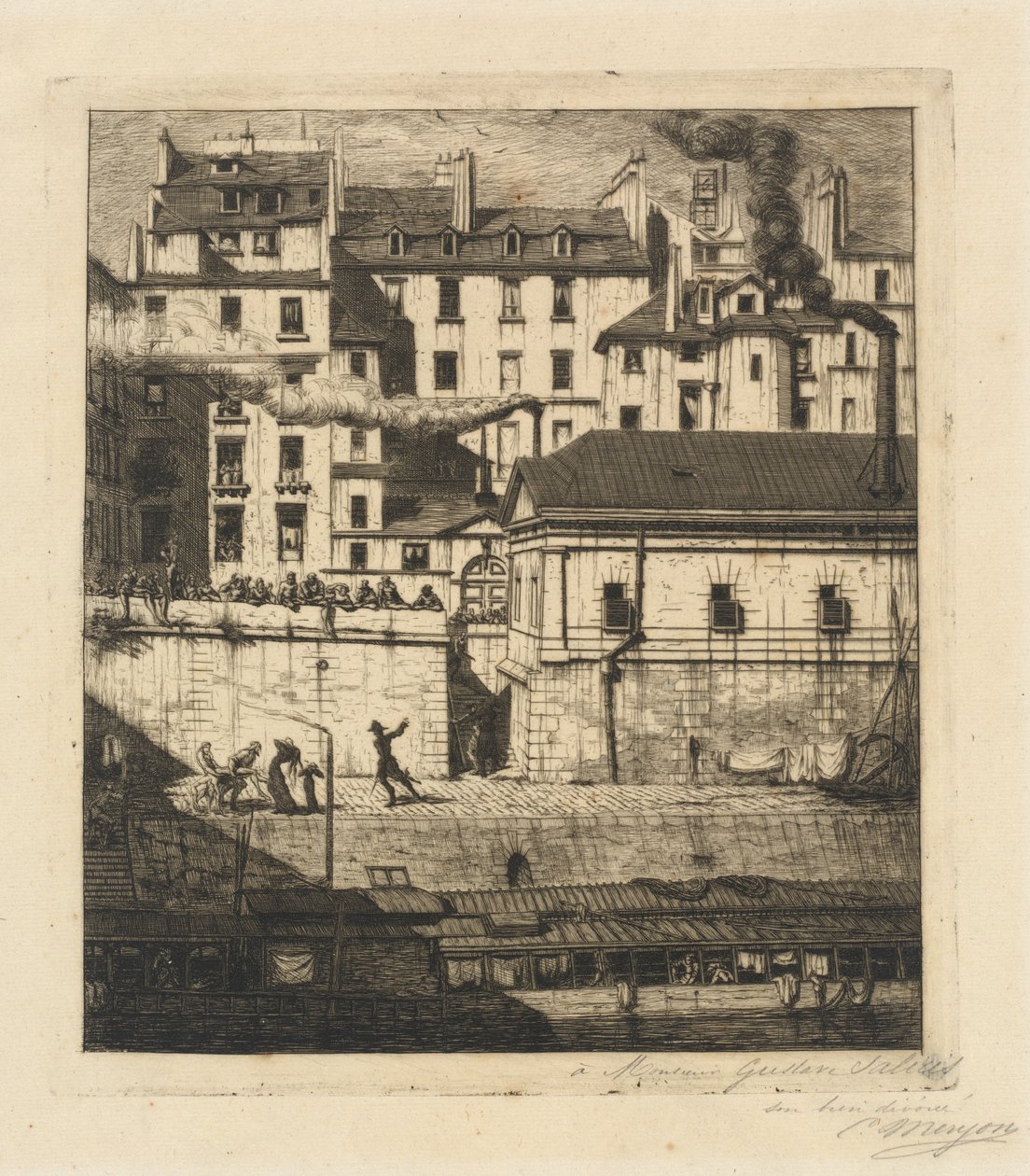 La necrotério, Paris (O Mortuário) de Charles Meryon