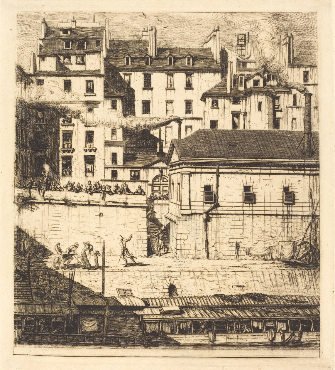 La necrotério, Paris (O Mortuário) de Charles Meryon