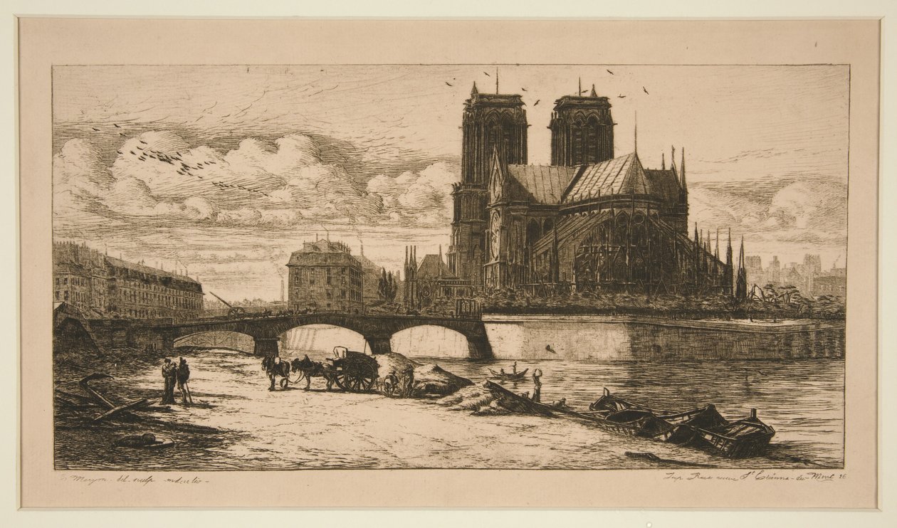 A abside de Notre-Dame de Charles Meryon