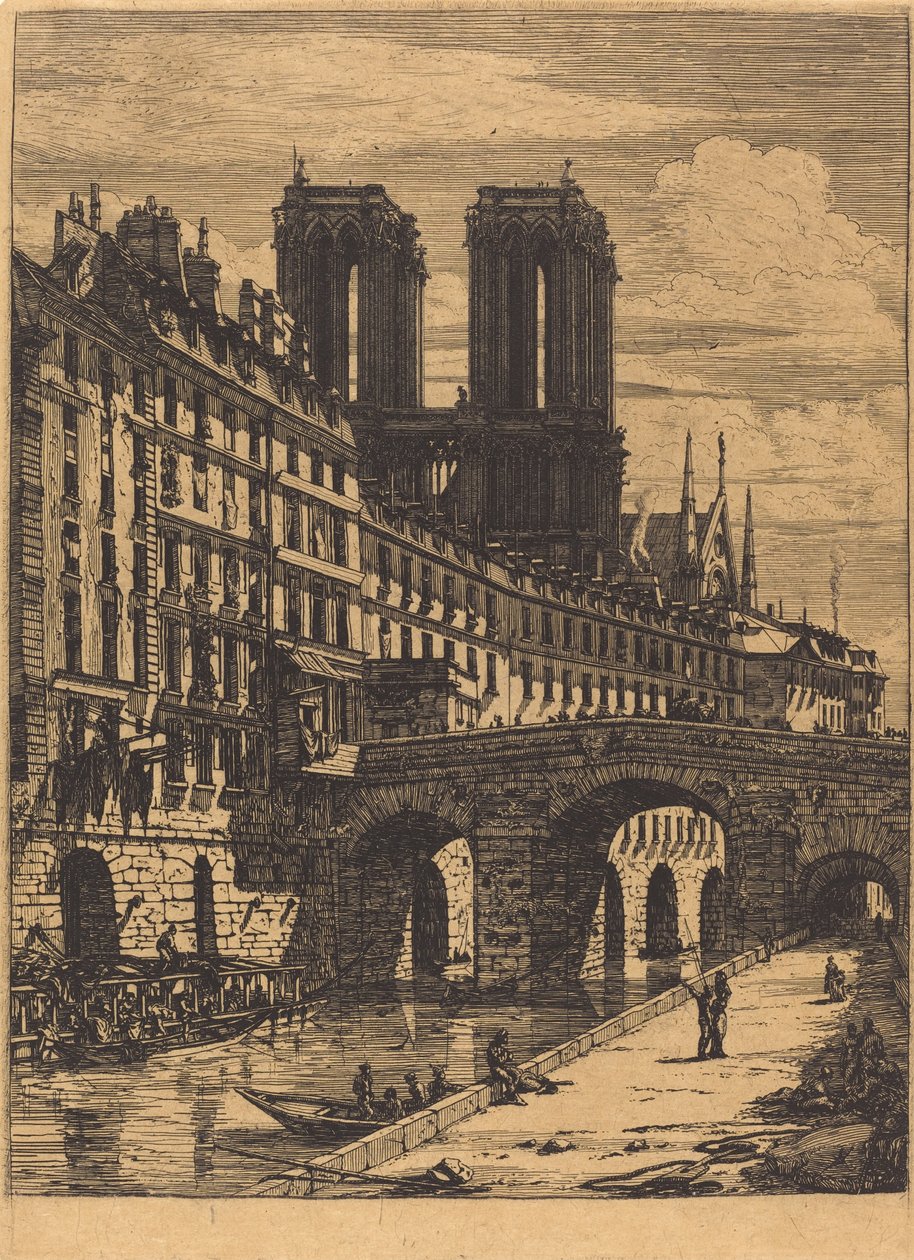 Le Petit Pont, Paris de Charles Meryon