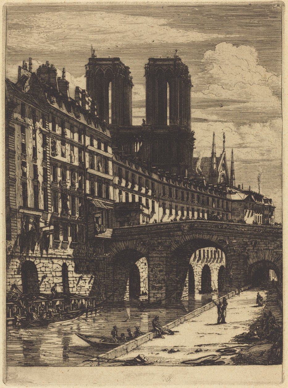 A Pequena Ponte, Paris de Charles Meryon