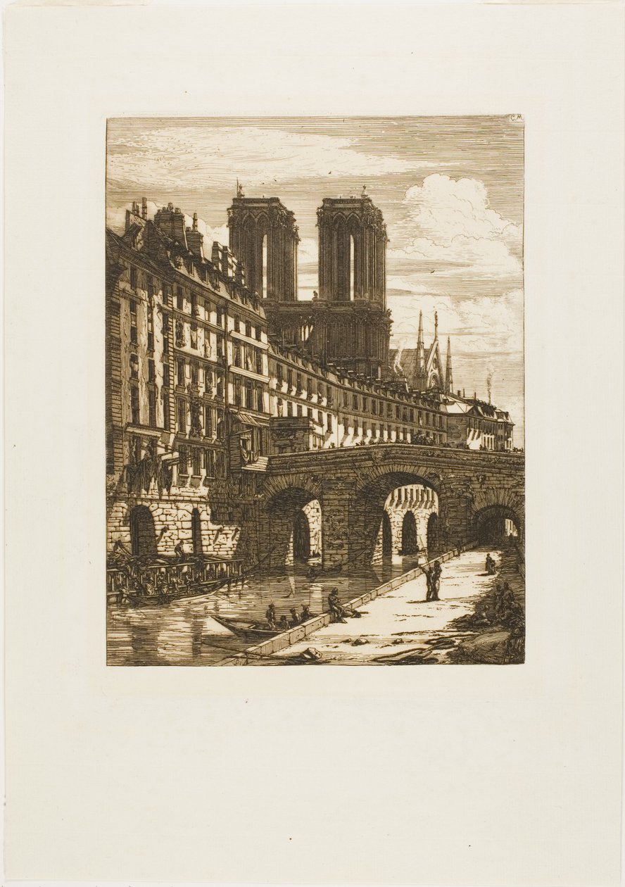 A Pequena Ponte, Paris de Charles Meryon