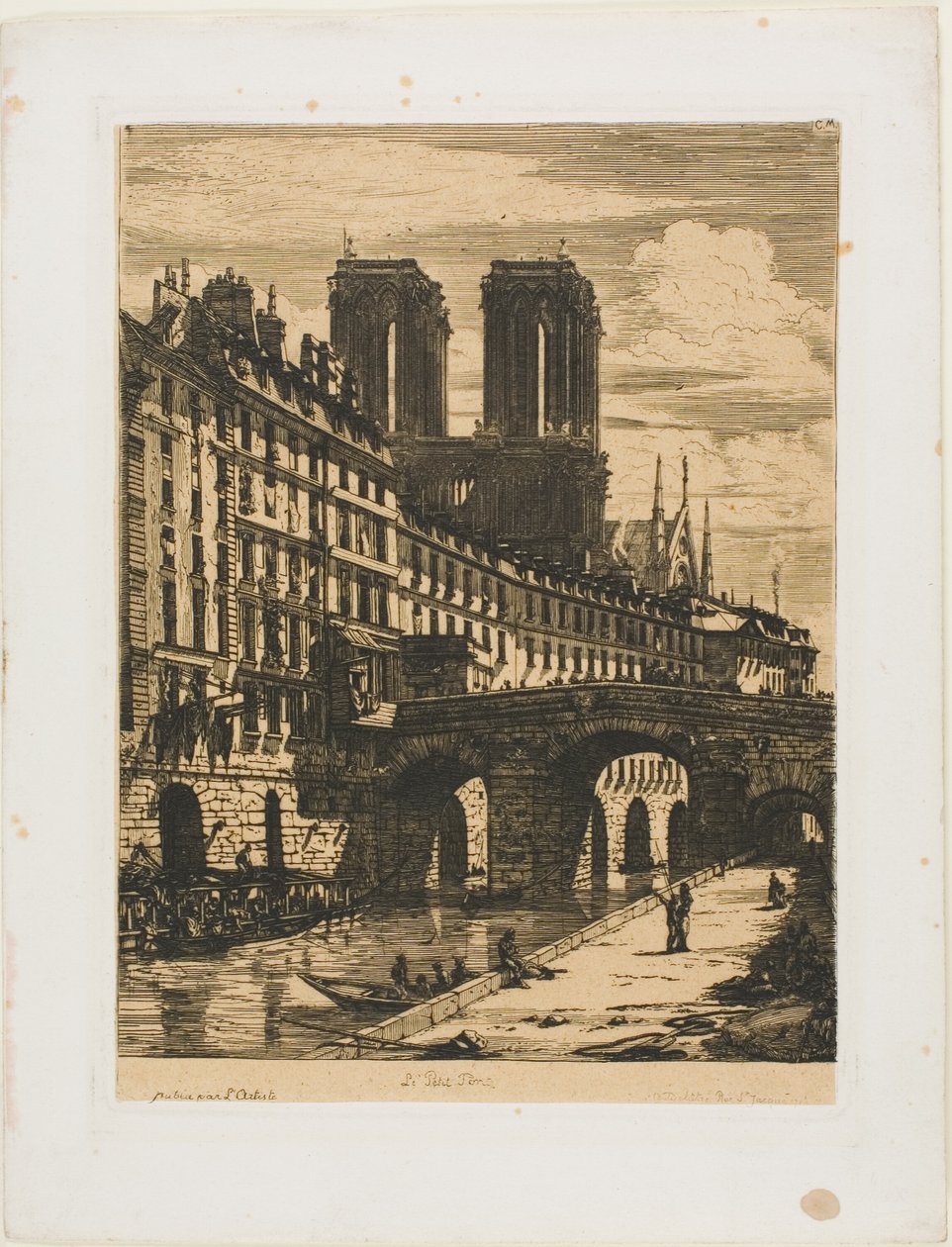 A Pequena Ponte, Paris de Charles Meryon