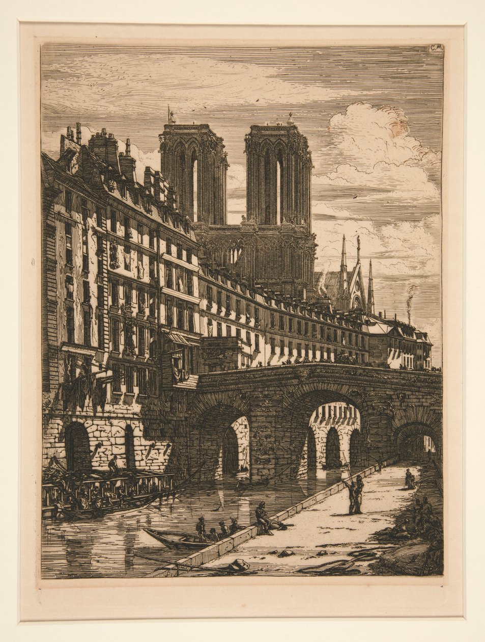 A Pequena Ponte, Paris de Charles Meryon