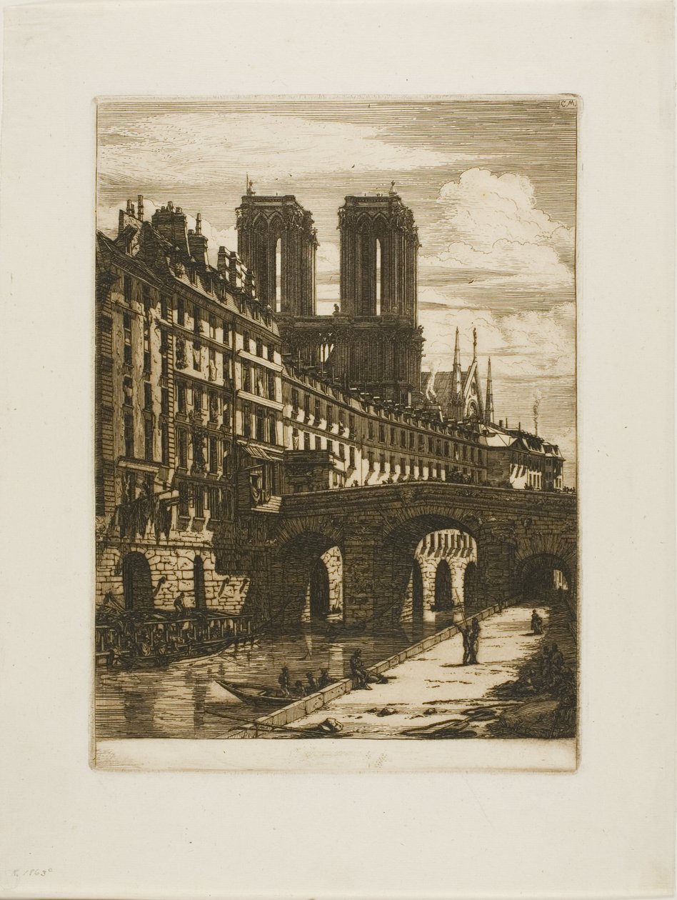 A Pequena Ponte, Paris de Charles Meryon