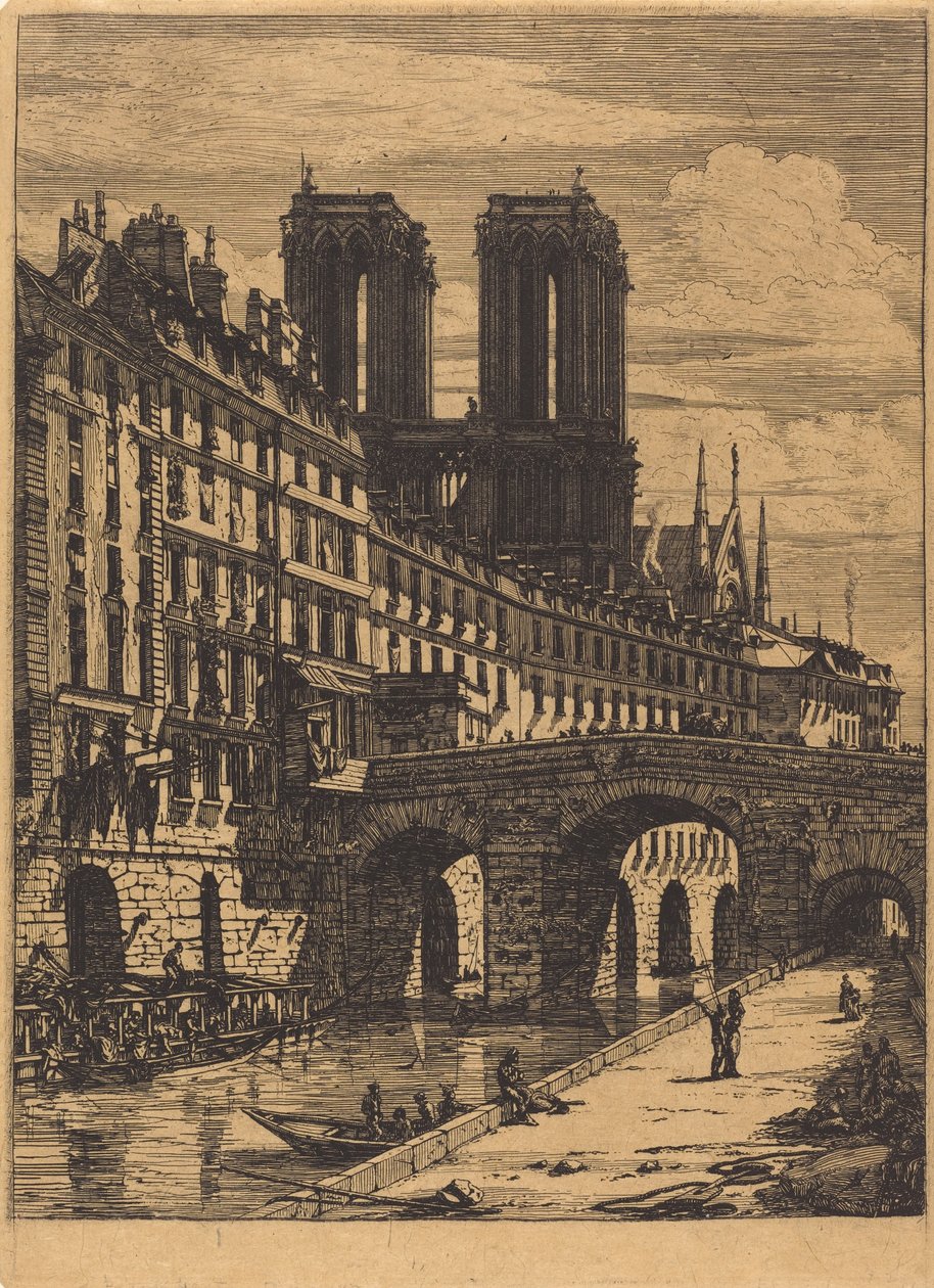 Le Petit Pont, Paris de Charles Meryon