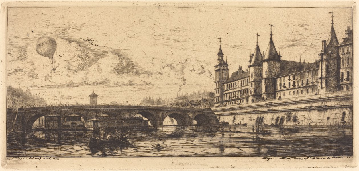 Pont-au-Change, Paris de Charles Meryon