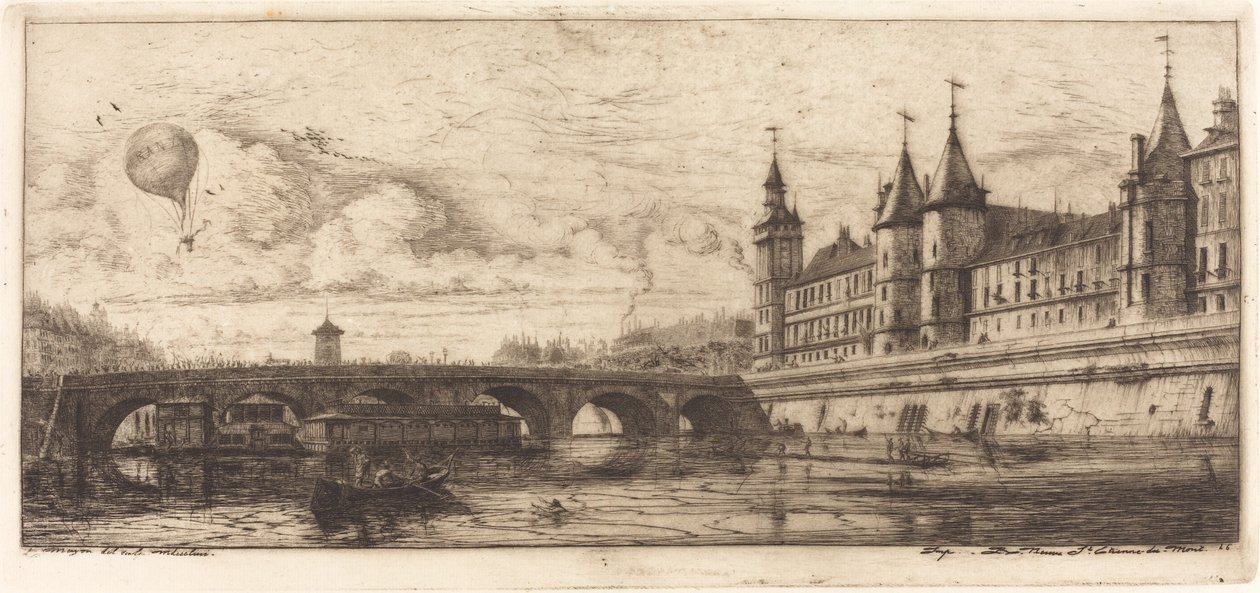 Pont-au-Change, Paris de Charles Meryon