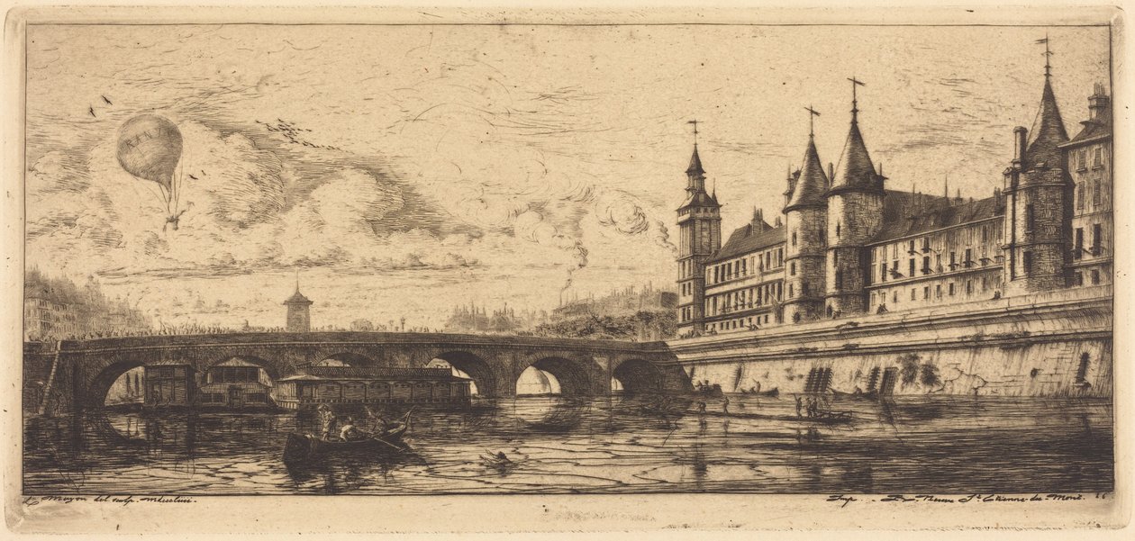 Pont-au-Change, Paris de Charles Meryon