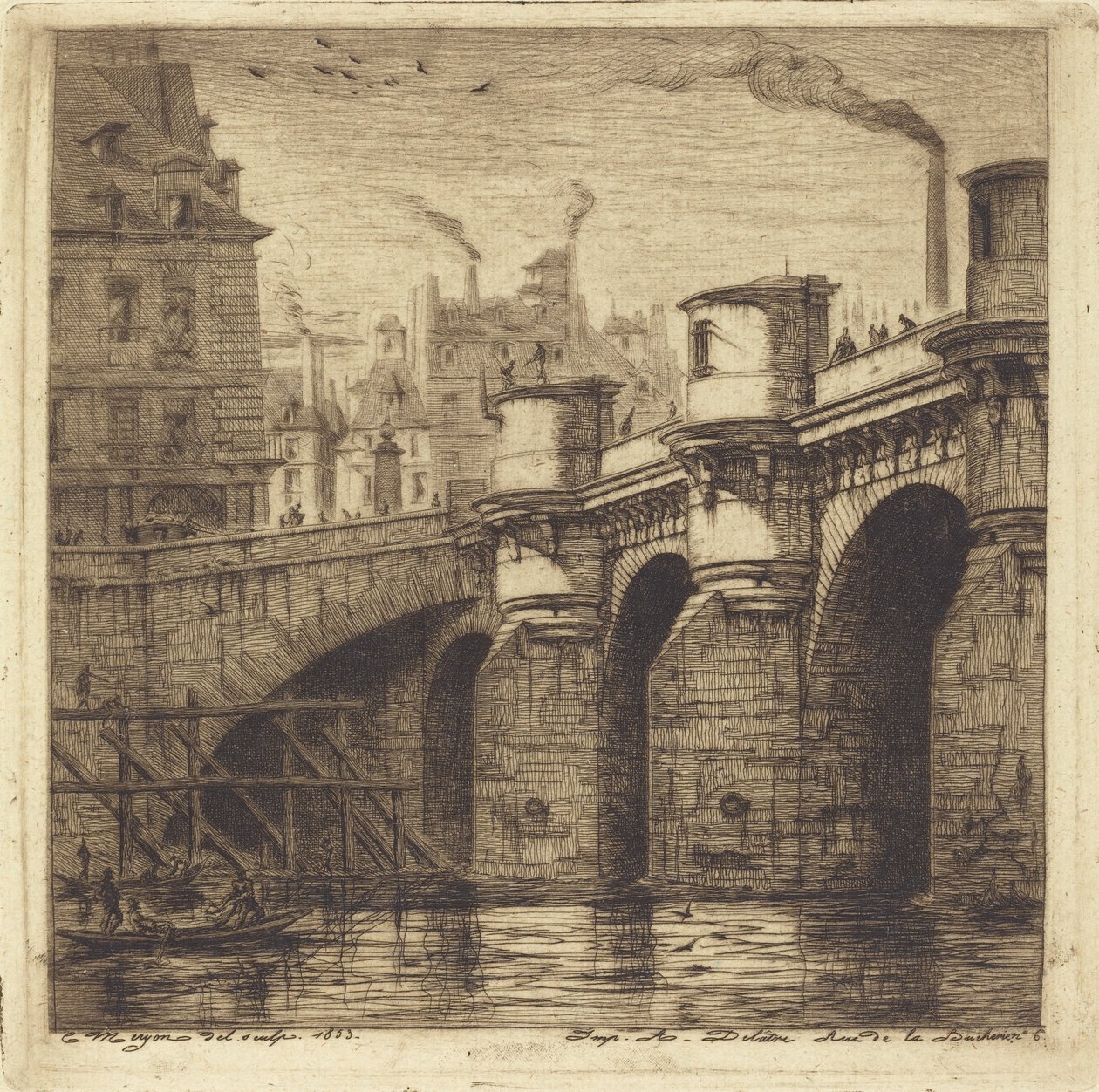 Pont Neuf, Paris de Charles Meryon