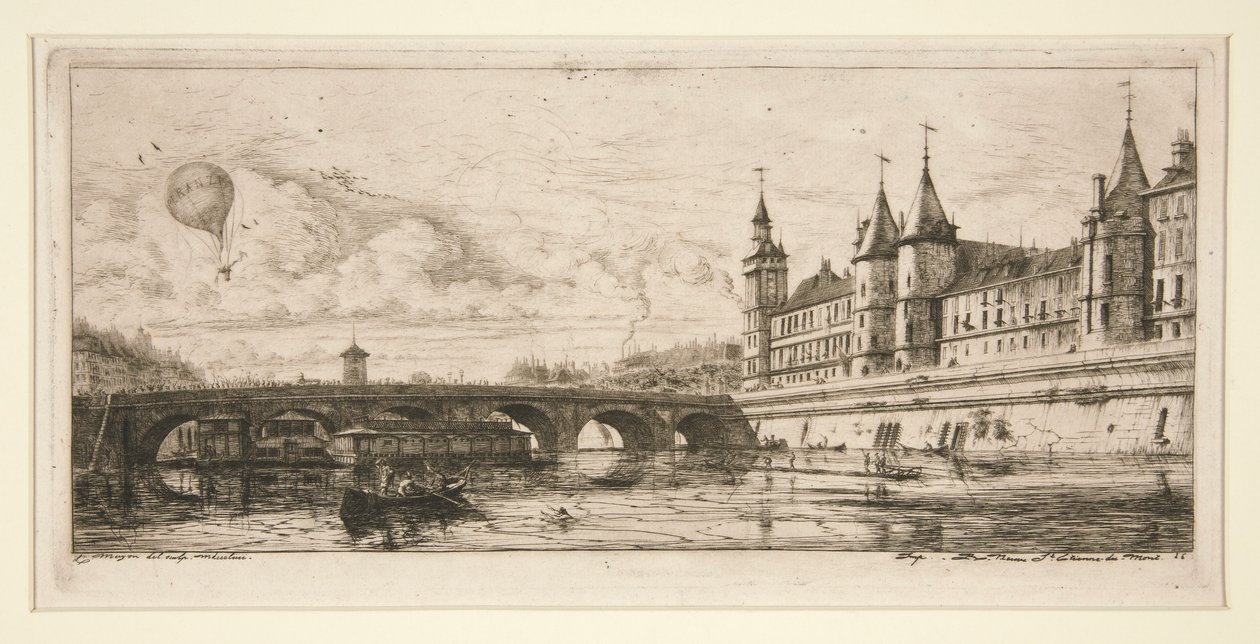 A Pont au Change, Paris de Charles Meryon