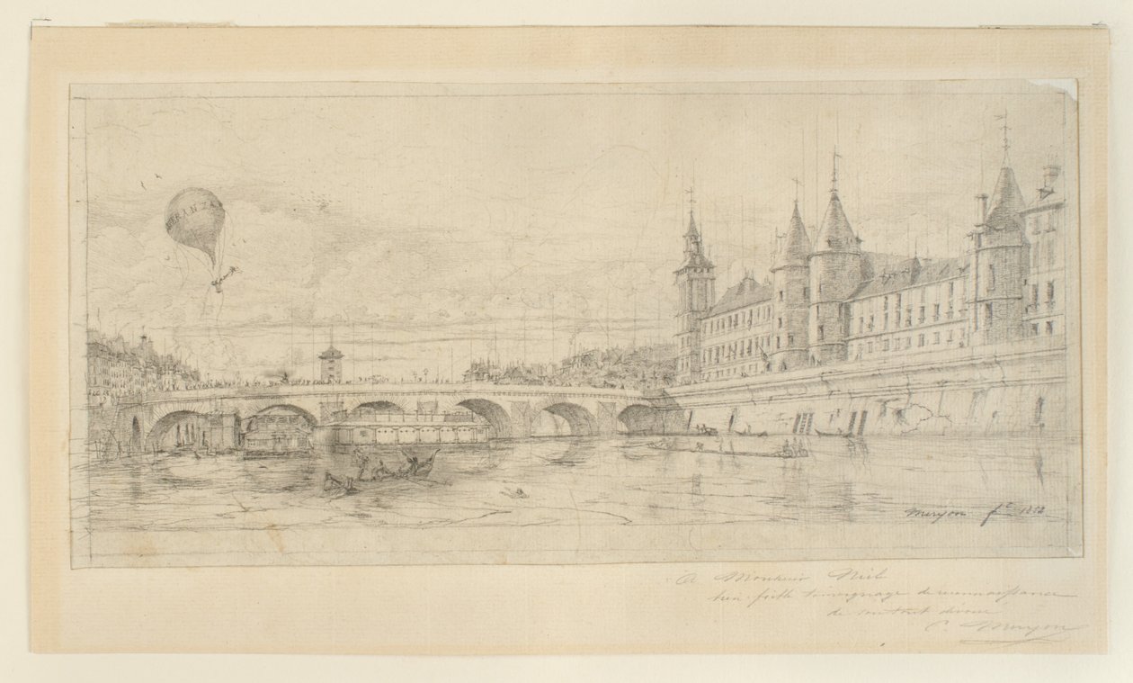 Pont au Change, Paris de Charles Meryon