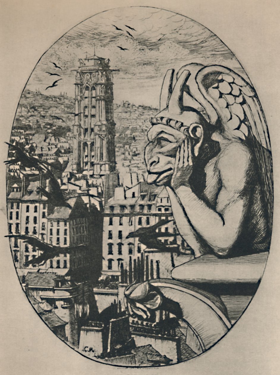 Le Stryge 8o Estado 6 34 x 5 18 polegadas, 1853, 1927 de Charles Meryon