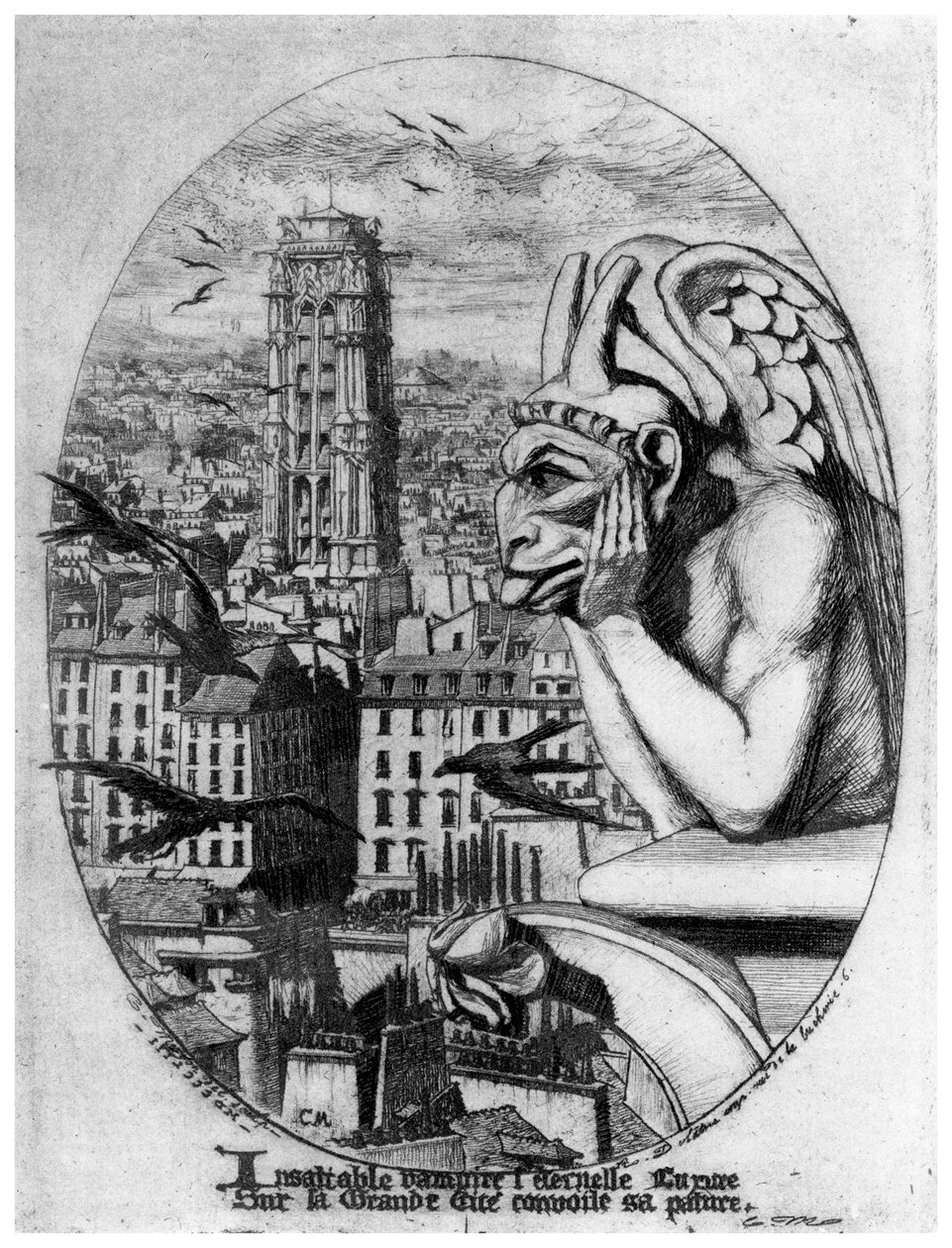 Le Stryge, c1841-1868 1924 de Charles Meryon