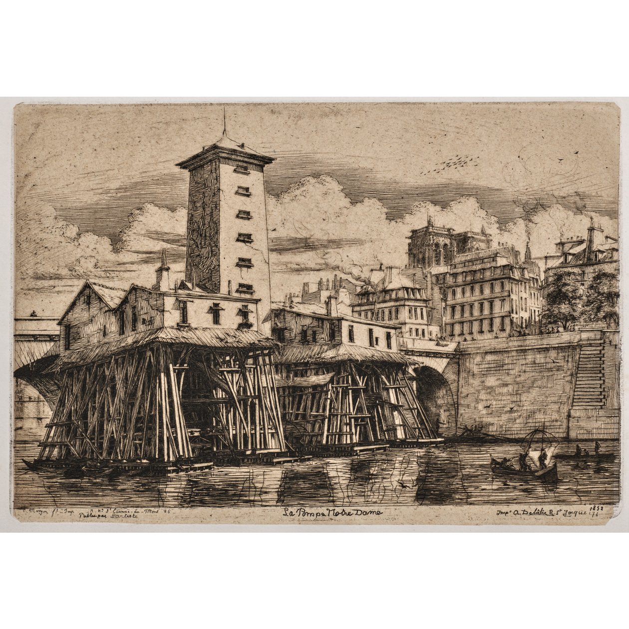 Bomba de Notre-Dame (A bomba de Notre-Dame) de Charles Meryon