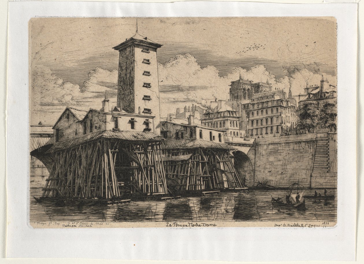 Bomba de Notre Dame, Paris de Charles Meryon