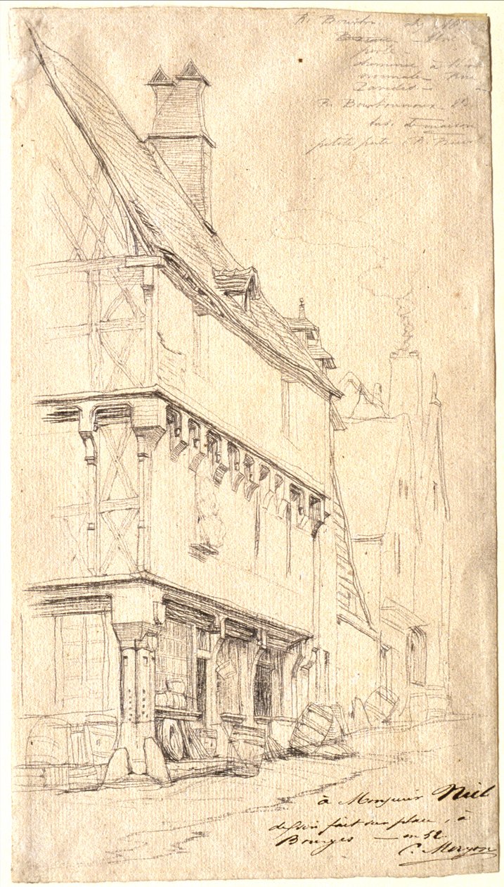 Casa antiga em Bourges: «La Maison du Musicien» de Charles Meryon