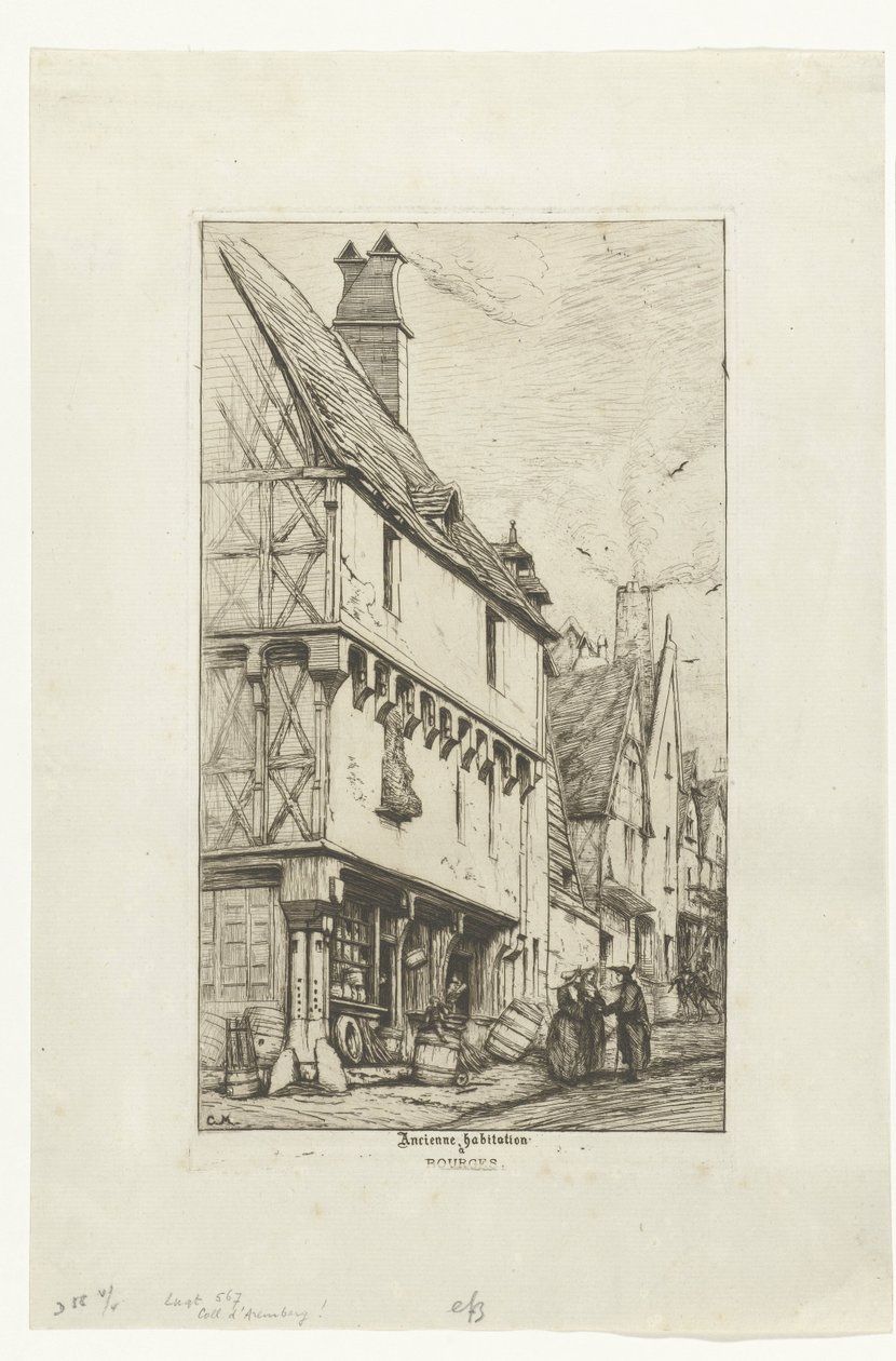 Casa antiga ou Casa do Músico em Bourges
Ancienne habitation à Bourges (título sobre o objecto) de Charles Meryon