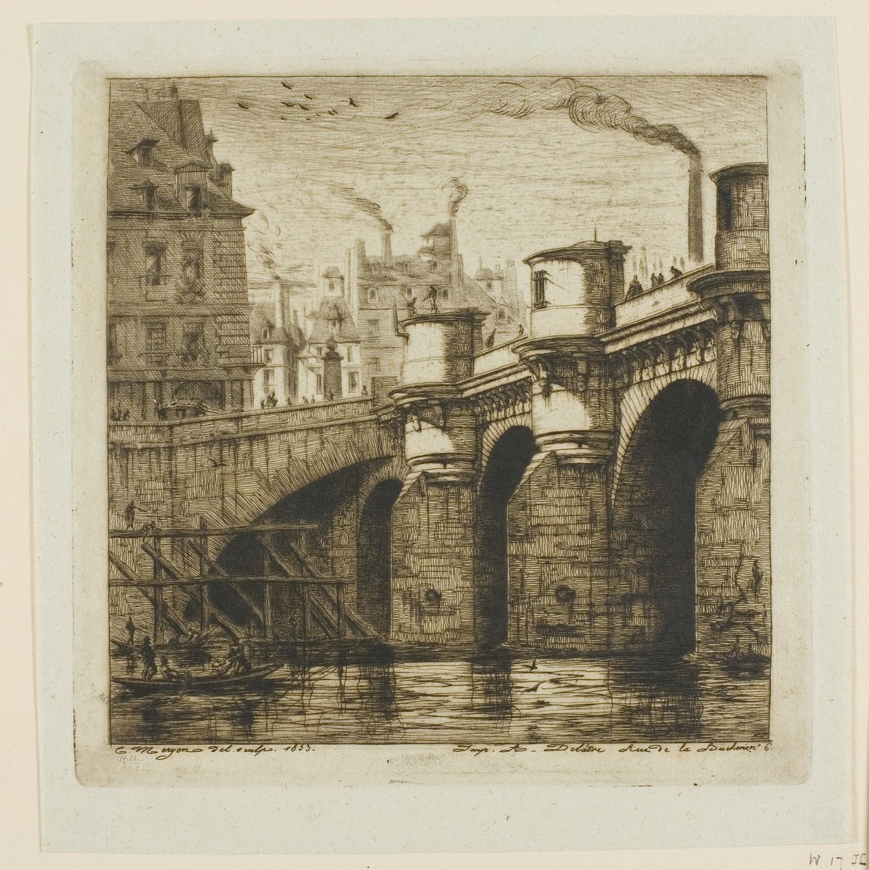 Ponte Neuf, Paris de Charles Meryon