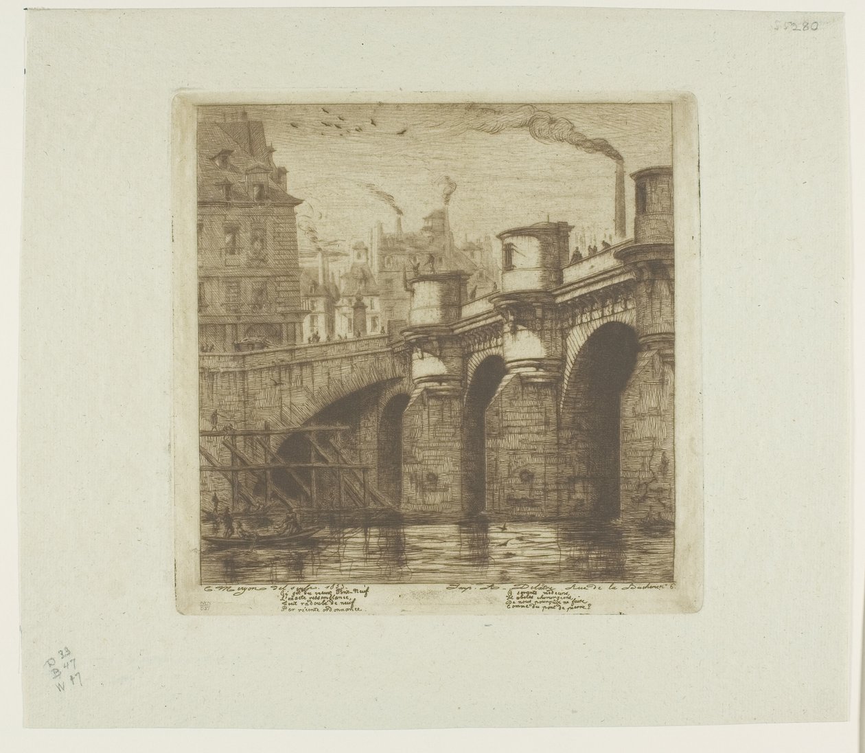 Ponte Neuf, Paris de Charles Meryon