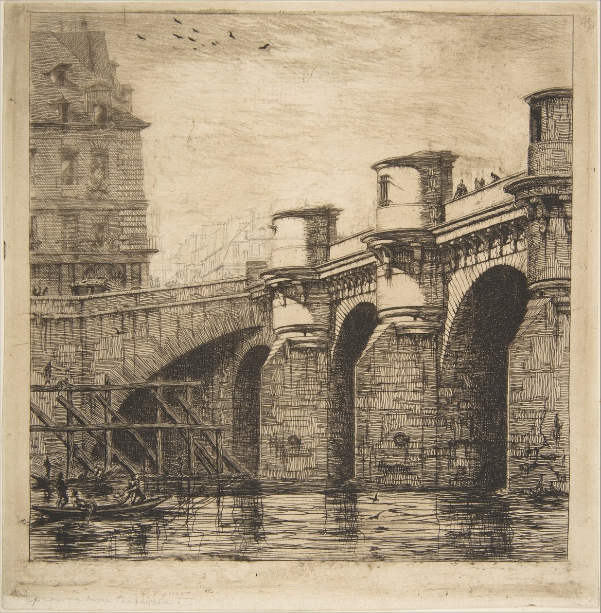 Pont Neuf, Paris de Charles Meryon