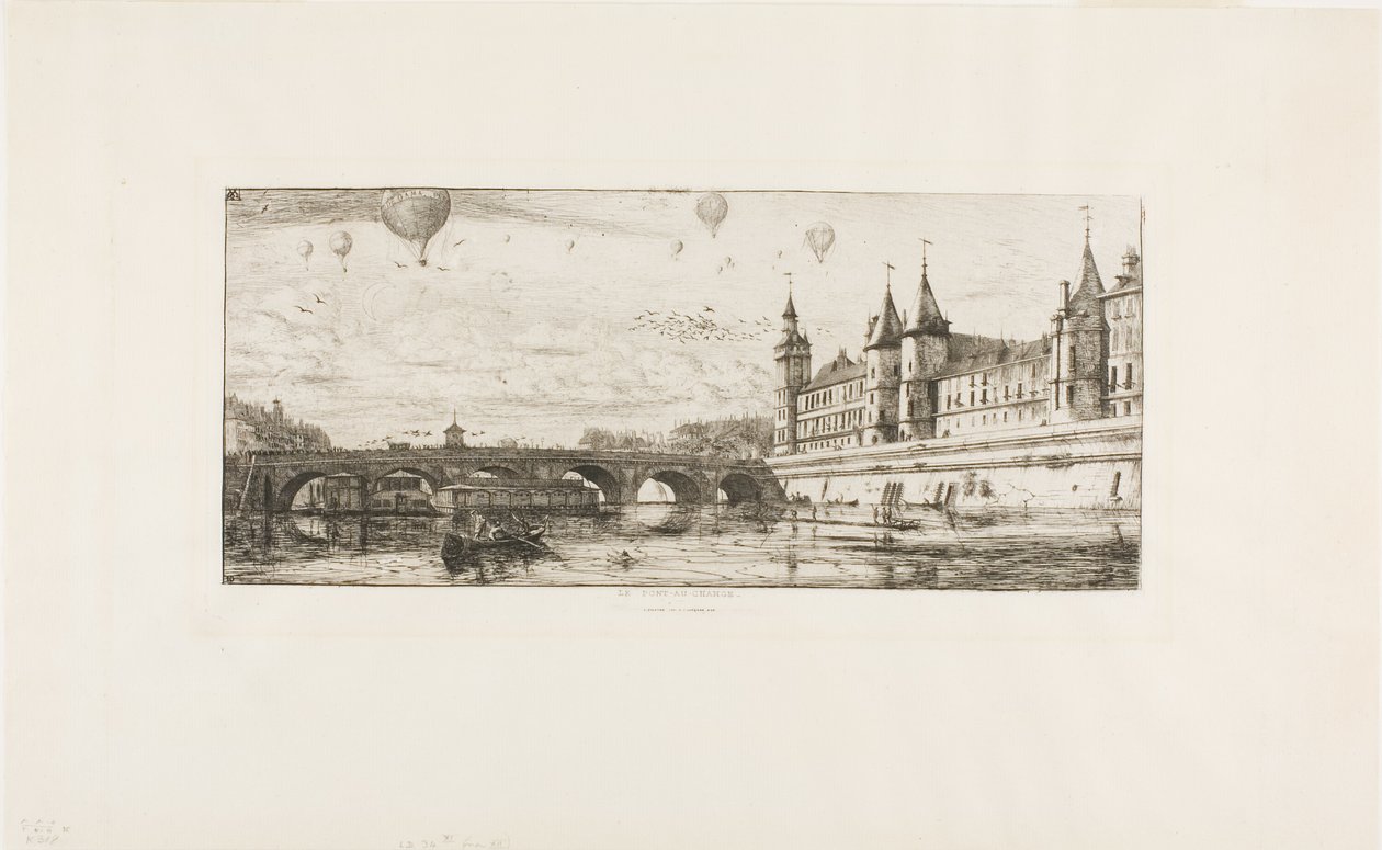 Pont au Change, Paris de Charles Meryon