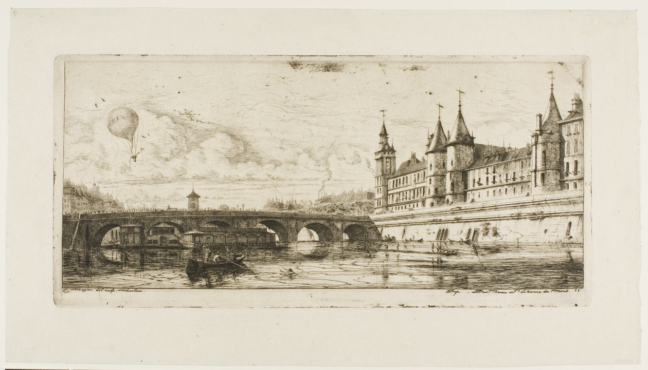 Pont au Change, Paris de Charles Meryon