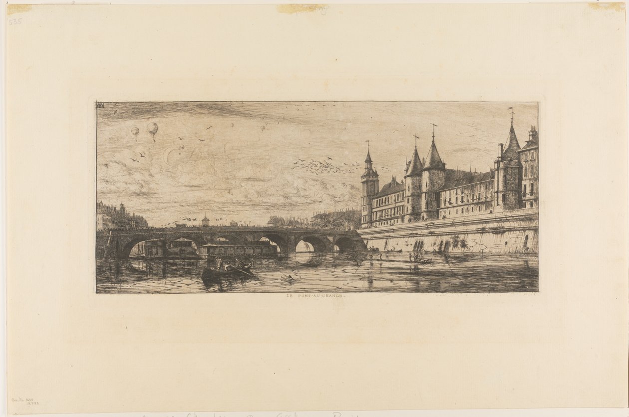 Pont au Change, Paris de Charles Meryon