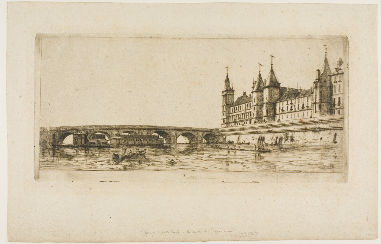 Pont au Change, Paris de Charles Meryon