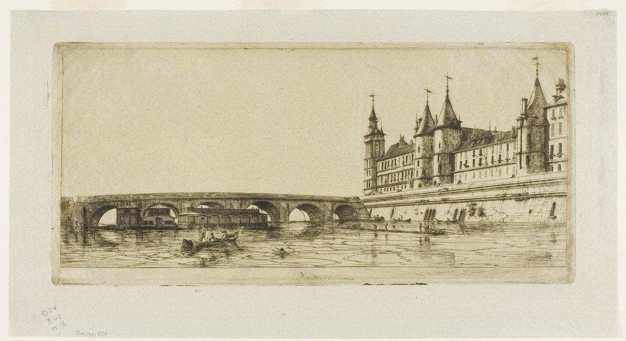 Pont au Change, Paris de Charles Meryon