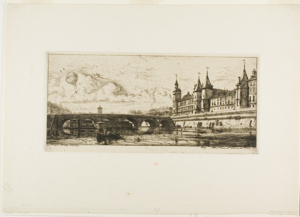 Pont au Change, Paris de Charles Meryon