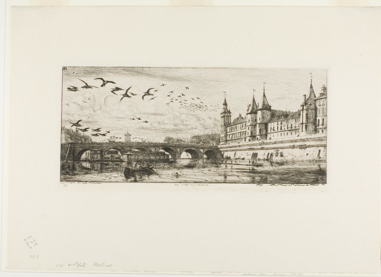 Pont-au-Change, Paris de Charles Meryon