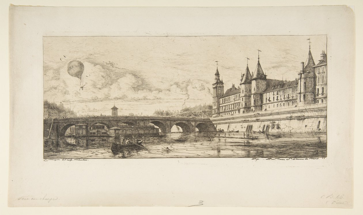 Pont-au-Change, Paris de Charles Meryon