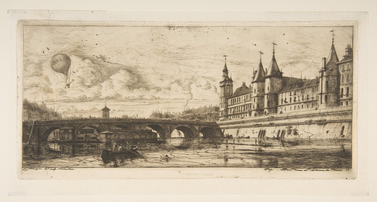 Pont au Change, Paris de Charles Meryon