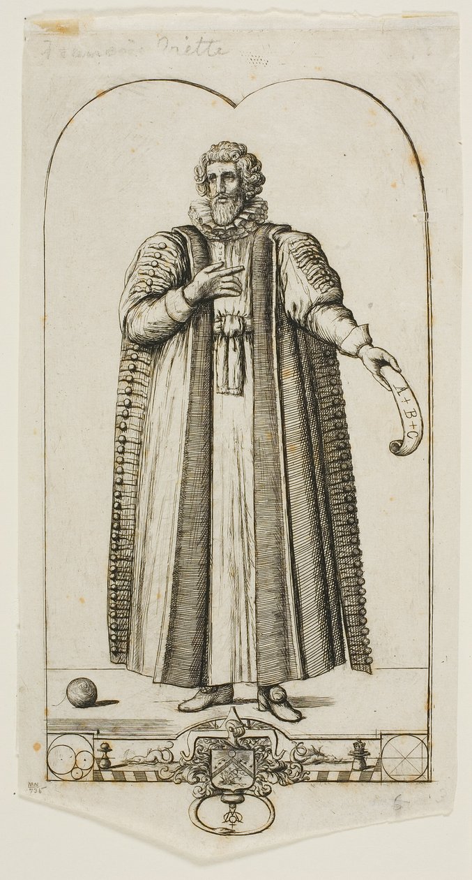 Retrato de François Viéte de Charles Meryon