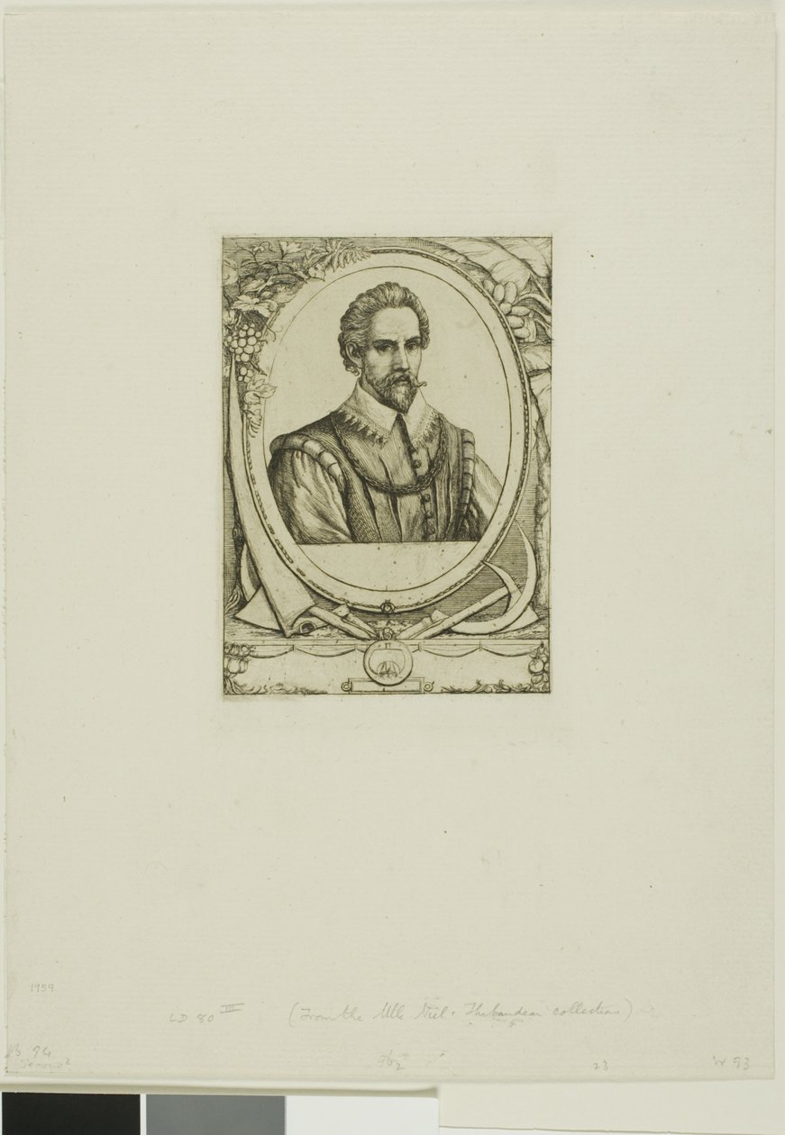 Retrato de René de Laudonnière Sablais (de Burdigale) de Charles Meryon